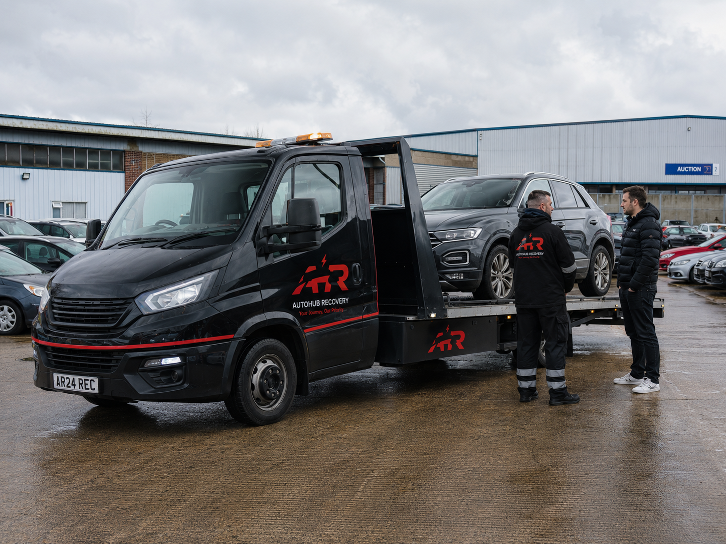 Auction vehicle collection and transport service in the UK