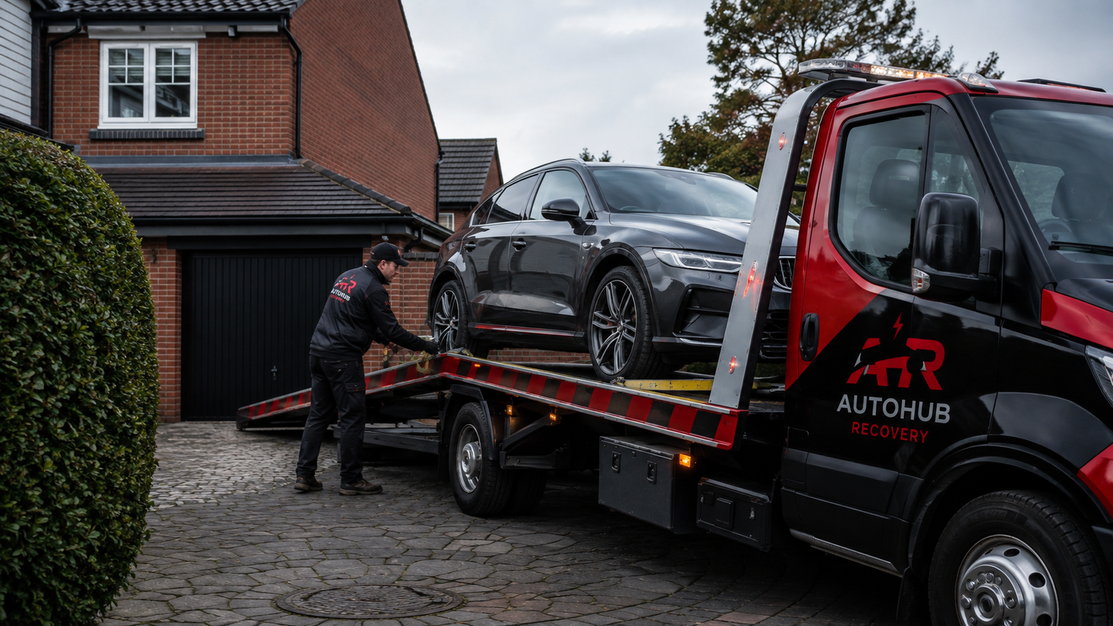 AutoHub Recovery secure vehicle loading and home collection