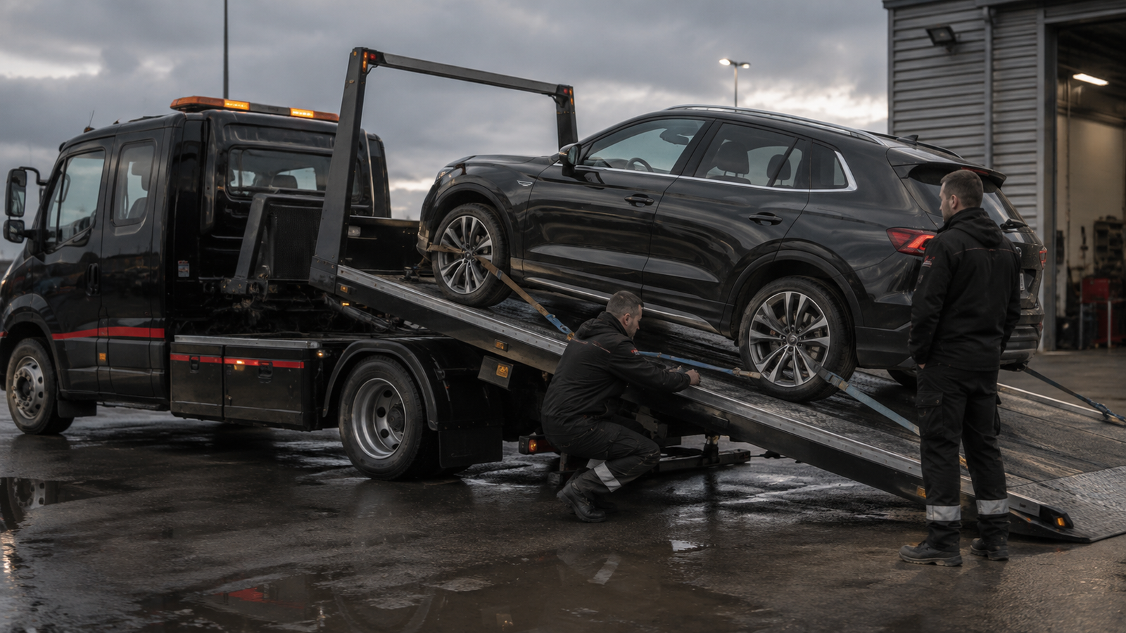 Secure SUV loading during an AutoHub Recovery operation