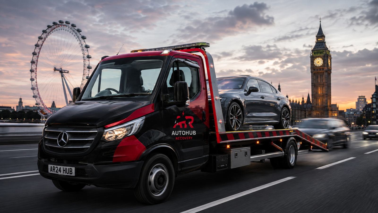 AutoHub Recovery vehicle transport across London
