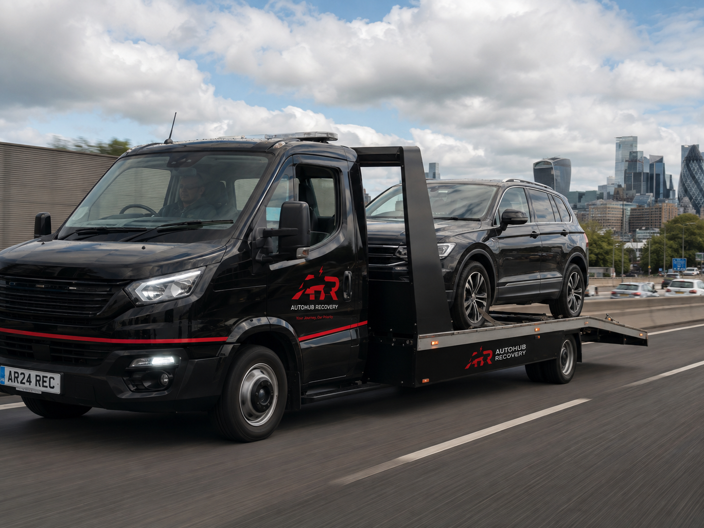 Vehicle recovery across London and long-distance vehicle transport
