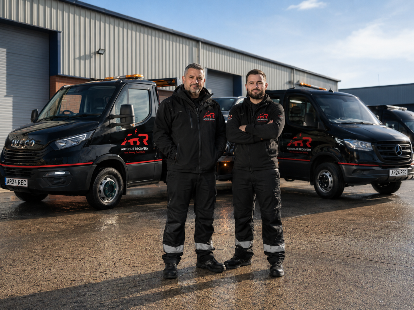 AutoHub Recovery professional team and recovery fleet